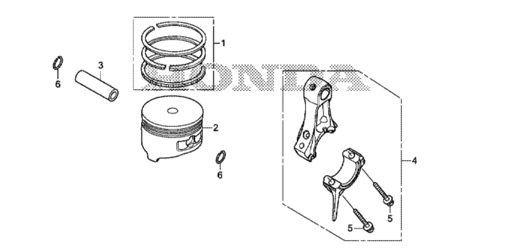 E-8 Поршневая группа HONDA EU22i